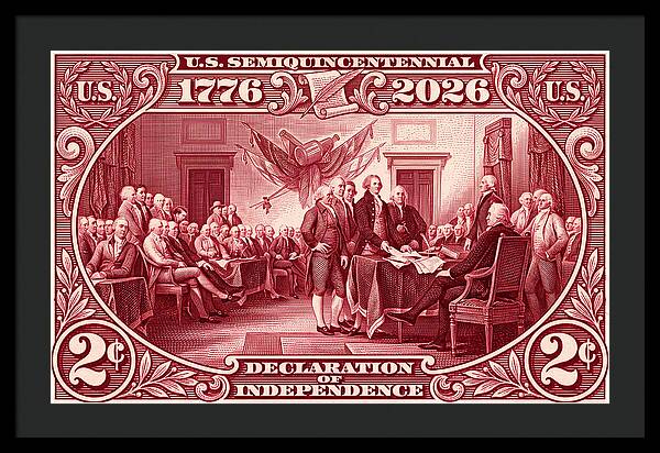 Declaration 2c - Framed Print