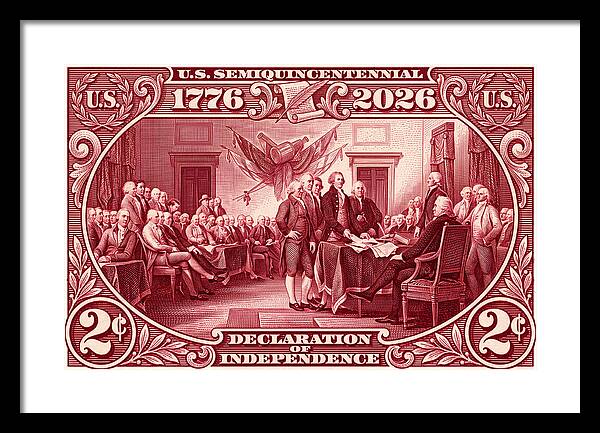 Declaration 2c - Framed Print