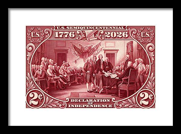 Declaration 2c - Framed Print