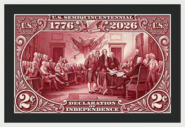 Declaration 2c - Framed Print