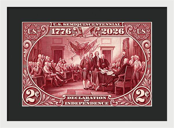 Declaration 2c - Framed Print