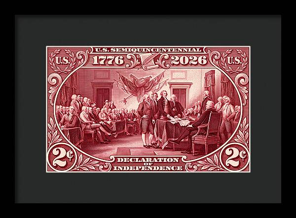 Declaration 2c - Framed Print