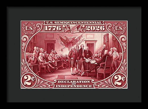 Declaration 2c - Framed Print