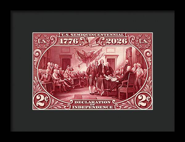 Declaration 2c - Framed Print
