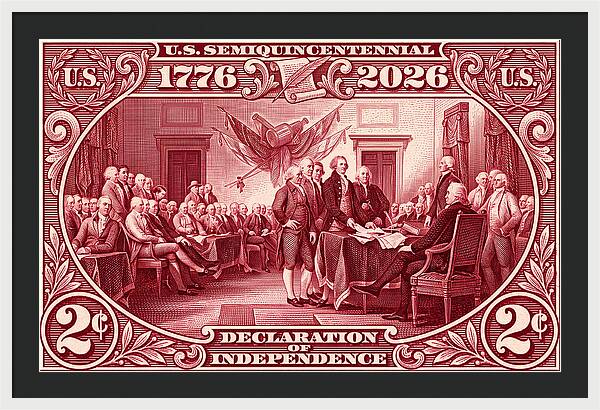 Declaration 2c - Framed Print