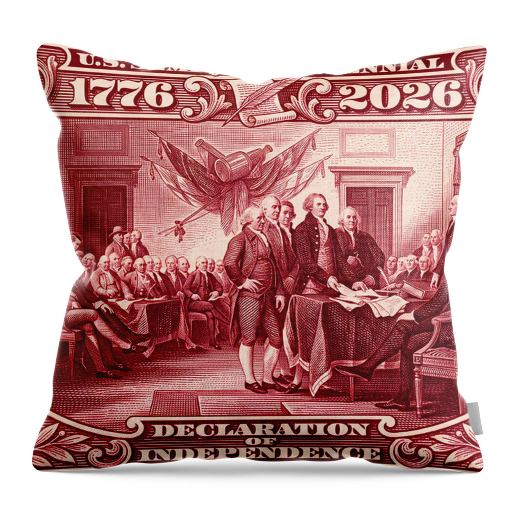 Declaration 2c - Throw Pillow