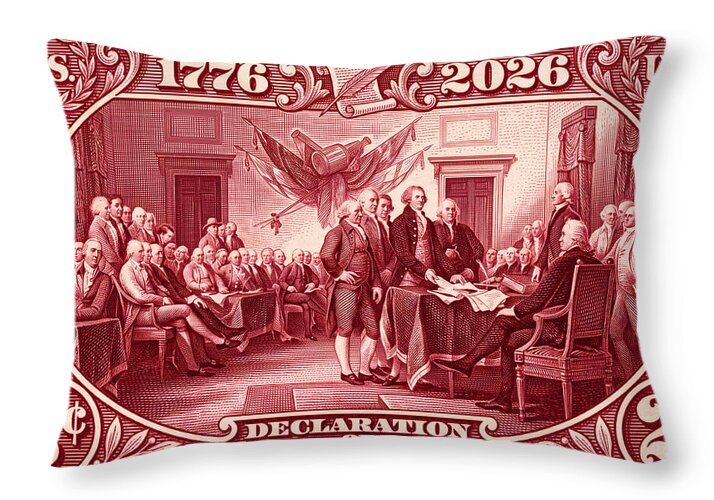Declaration 2c - Throw Pillow
