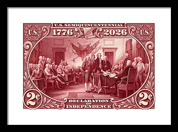 Declaration 2c - Framed Print