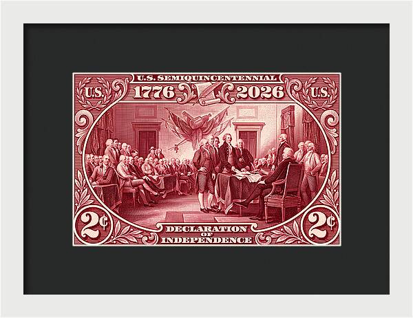 Declaration 2c - Framed Print