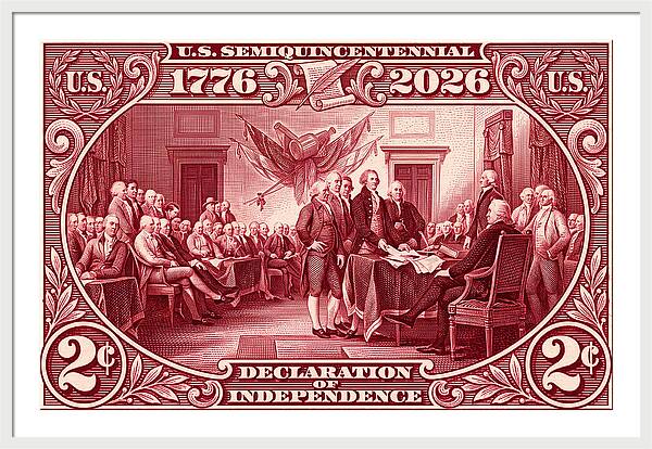 Declaration 2c - Framed Print