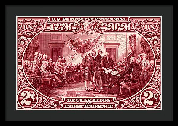 Declaration 2c - Framed Print