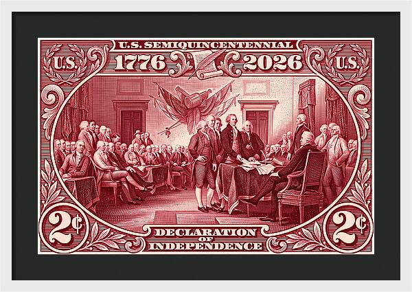 Declaration 2c - Framed Print