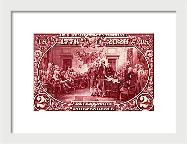 Declaration 2c - Framed Print