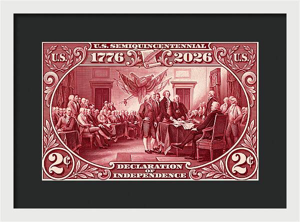 Declaration 2c - Framed Print