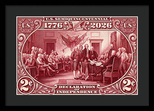 Declaration 2c - Framed Print