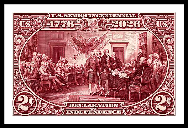 Declaration 2c - Framed Print