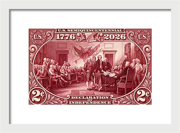 Declaration 2c - Framed Print