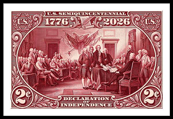 Declaration 2c - Framed Print