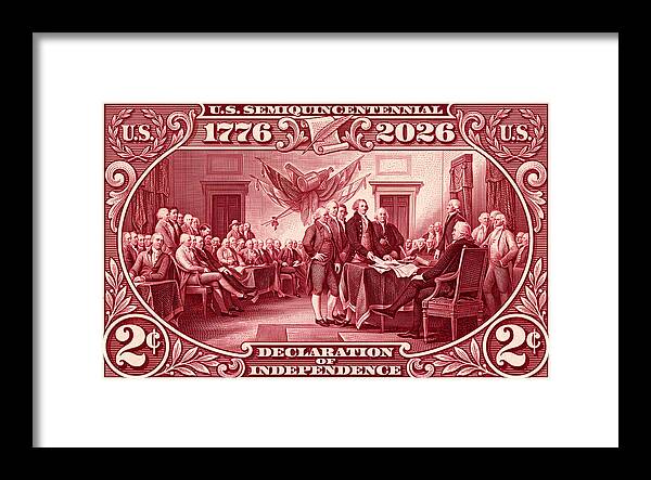 Declaration 2c - Framed Print