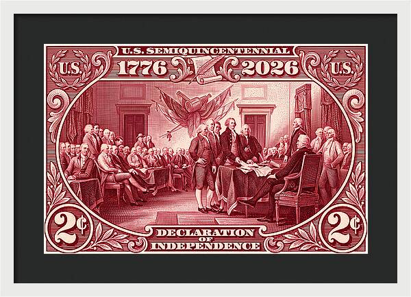 Declaration 2c - Framed Print