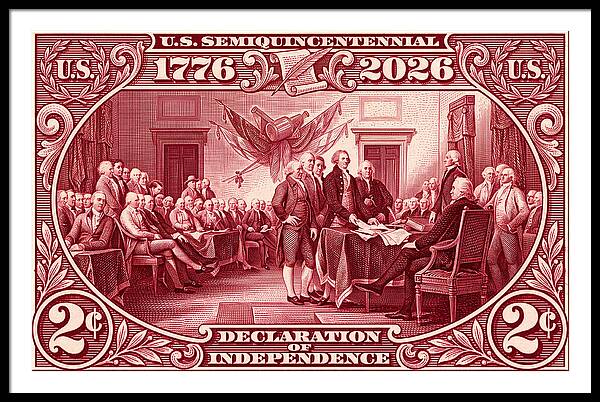 Declaration 2c - Framed Print