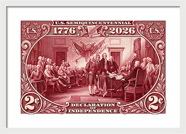 Declaration 2c - Framed Print