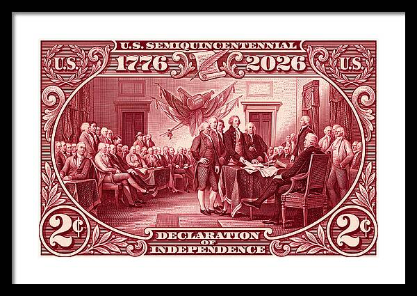 Declaration 2c - Framed Print