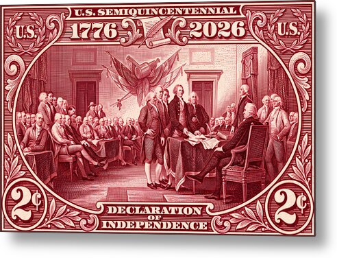 Declaration 2c - Metal Print