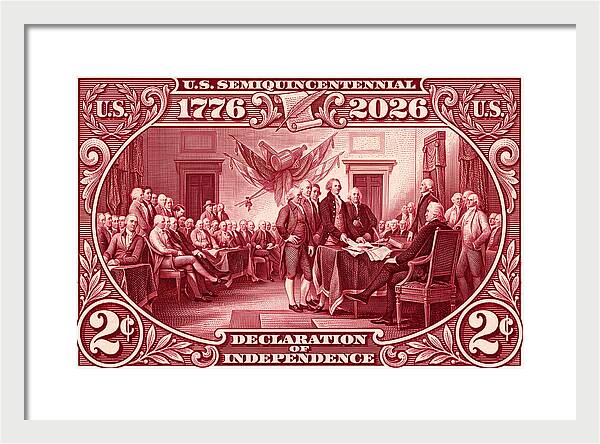 Declaration 2c - Framed Print