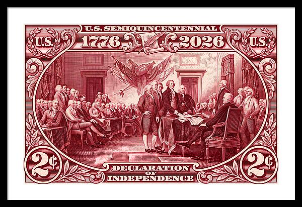 Declaration 2c - Framed Print