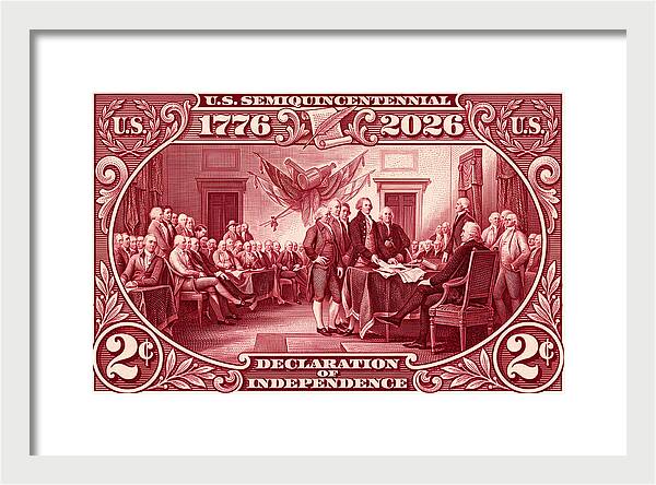 Declaration 2c - Framed Print