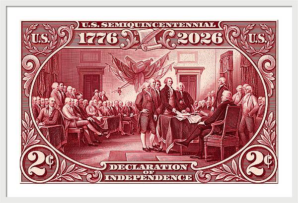Declaration 2c - Framed Print
