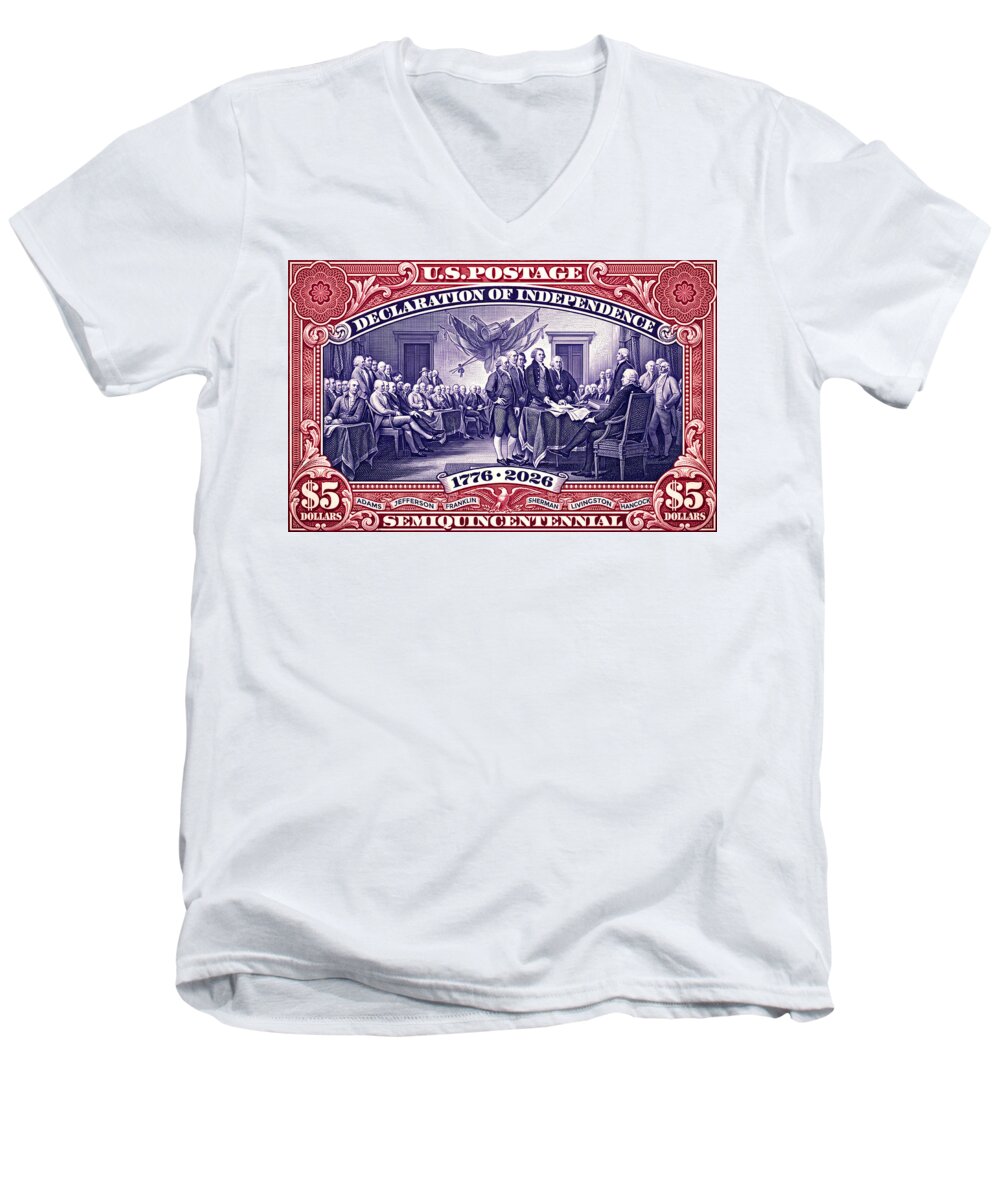 Declaration $5 2 - Men's V-Neck T-Shirt