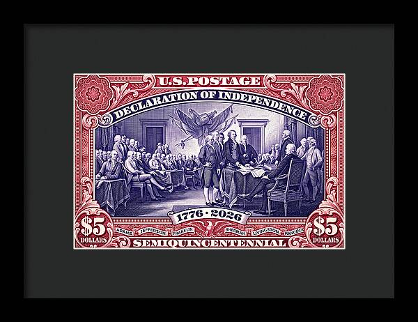 Declaration $5 2 - Framed Print