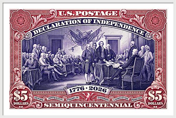 Declaration $5 2 - Framed Print