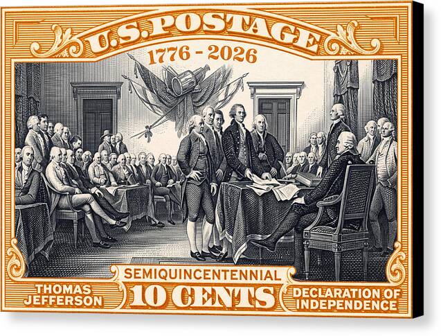 Declaration of Independence 10c - Canvas Print