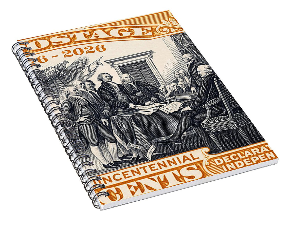 Declaration of Independence 10c - Spiral Notebook