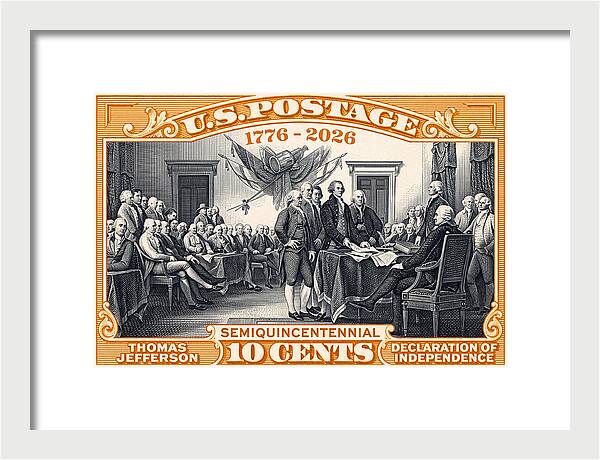 Declaration of Independence 10c - Framed Print