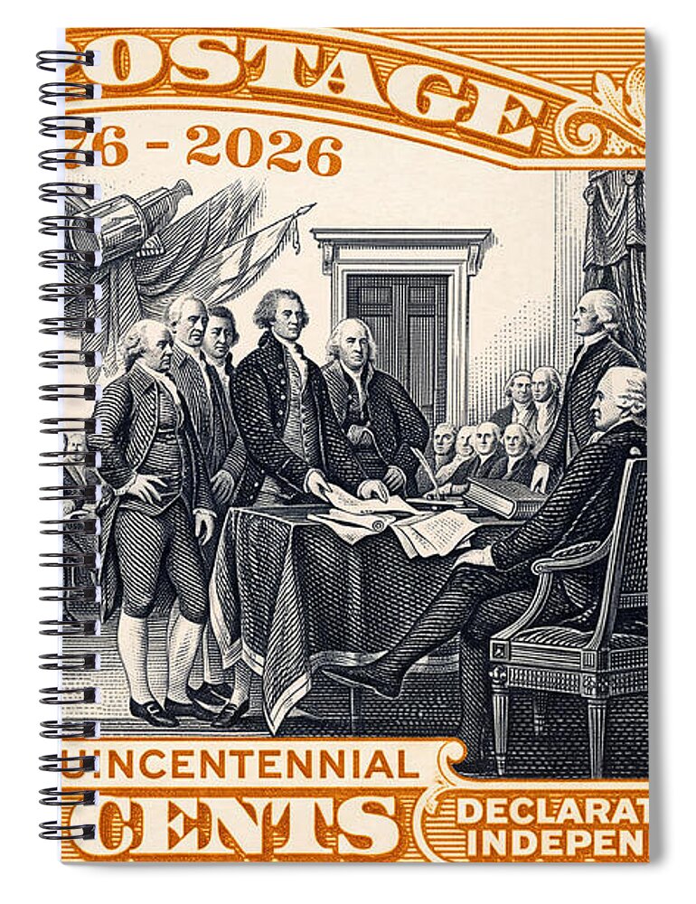 Declaration of Independence 10c - Spiral Notebook