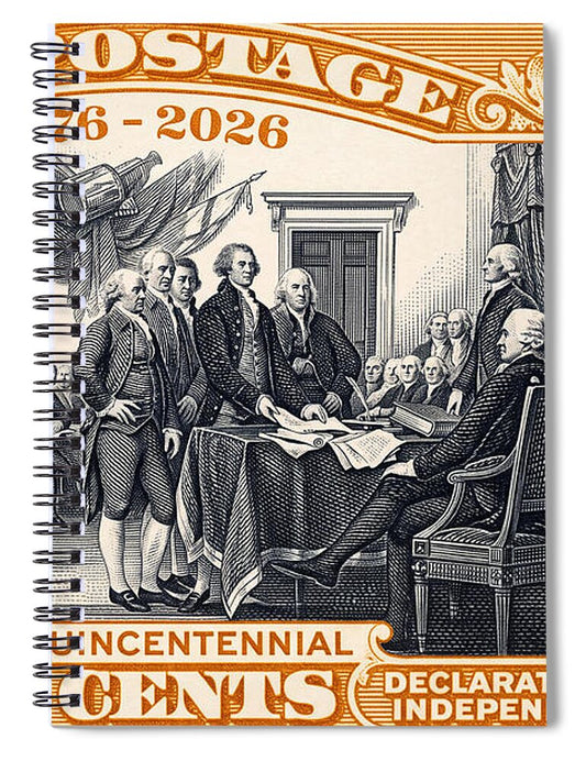 Declaration of Independence 10c - Spiral Notebook