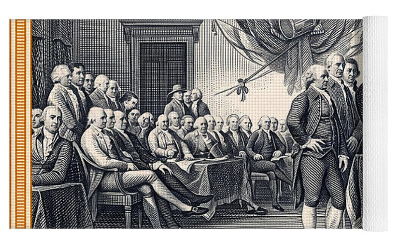 Declaration of Independence 10c - Yoga Mat
