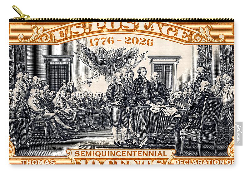 Declaration of Independence 10c - Zip Pouch