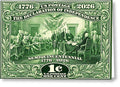 Declaration of Independence 1c - Greeting Card