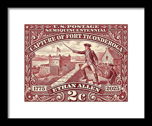 Ethan Allen 2c - Framed Print
