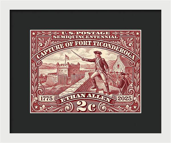 Ethan Allen 2c - Framed Print