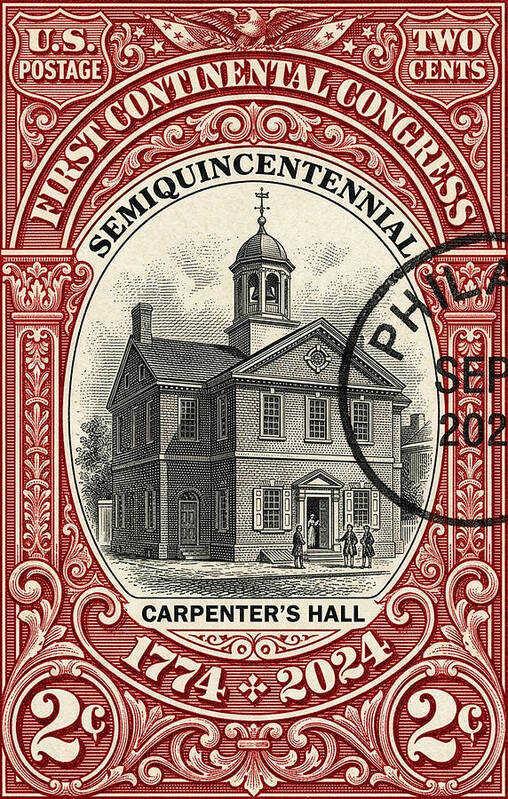 First Continental Congress 2c - Art Print