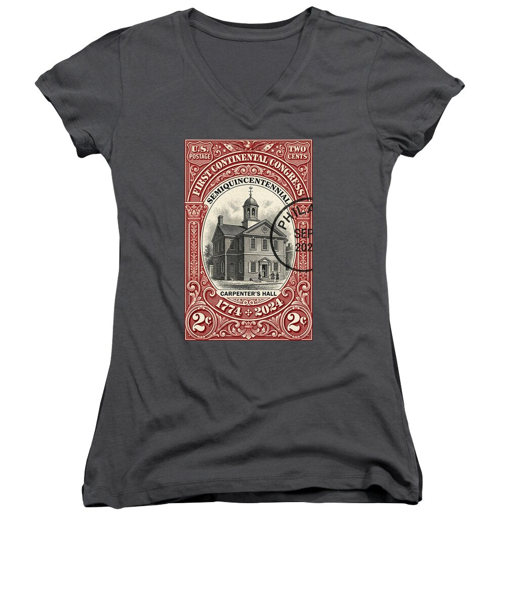 First Continental Congress 2c - Women's V-Neck