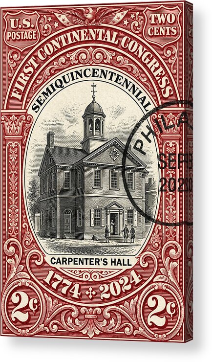First Continental Congress 2c - Acrylic Print