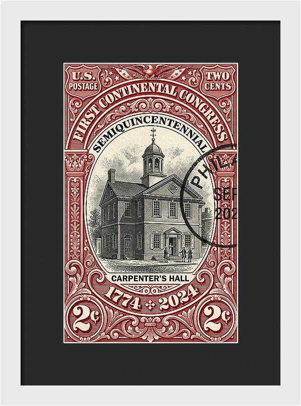 First Continental Congress 2c - Framed Print