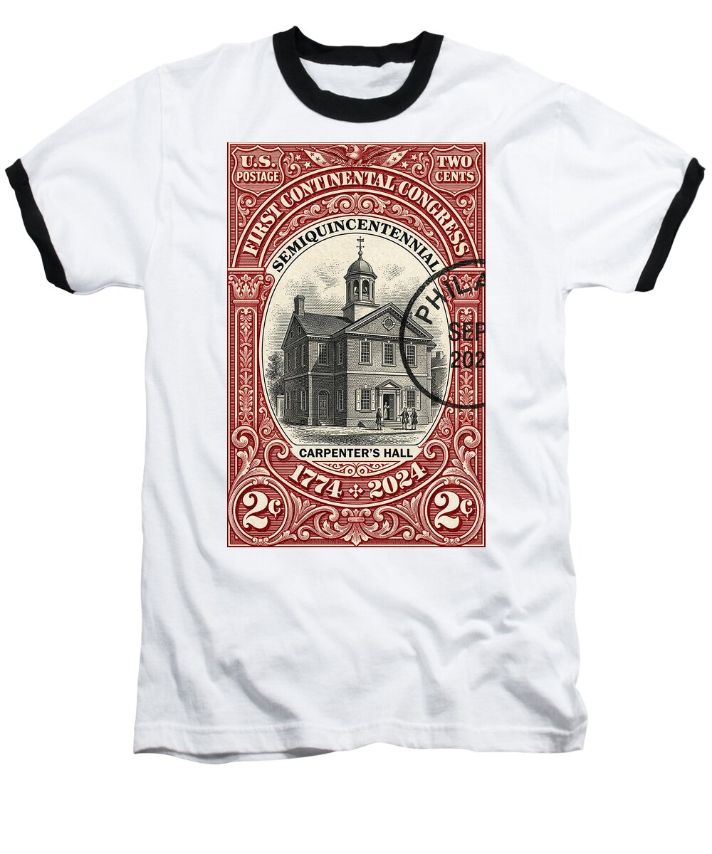 First Continental Congress 2c - Baseball T-Shirt